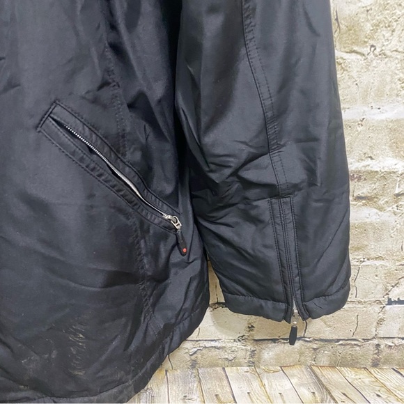 Donatella Sport Black Faux Fur Removable Hooded Zip Up Jacket - Picture 2 of 6